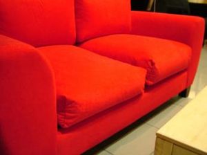 Red sofa